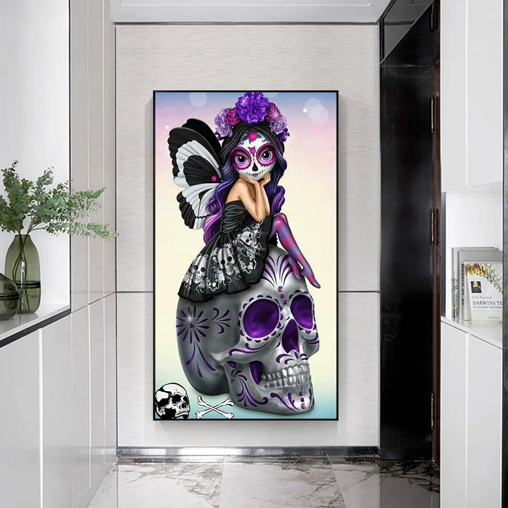 Diamond Painting - Full Round Drill - Skull(40*80cm)