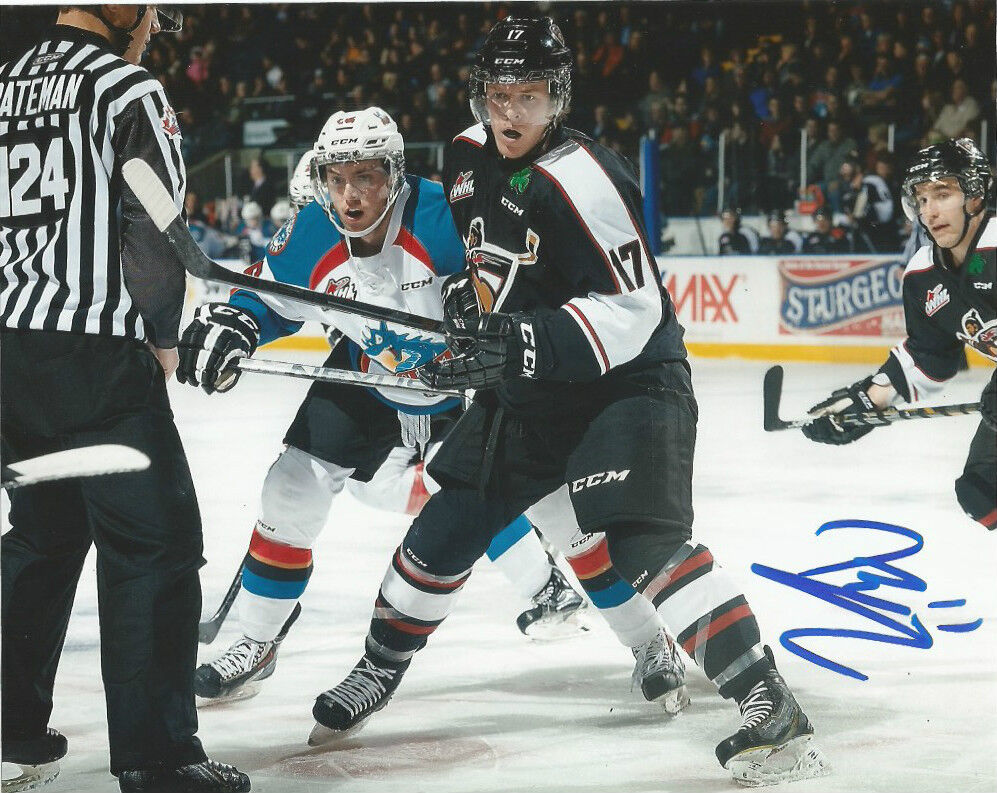 Vancouver Giants Tyler Benson Autographed Signed 8x10 WHL Photo Poster painting COA D