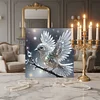 (Framed)Diamond Painting -DIY Round Drill Bird with Frame(25x25cm)