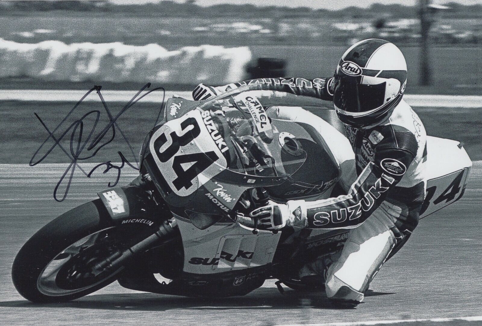 Kevin Schwantz Hand Signed 12x8 Photo Poster painting - MotoGP Autograph 8.