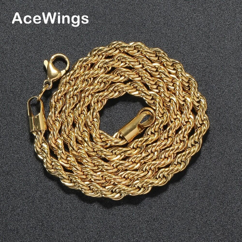 Fashion Twist Stainless Steel Plating Necklace 1 Piece