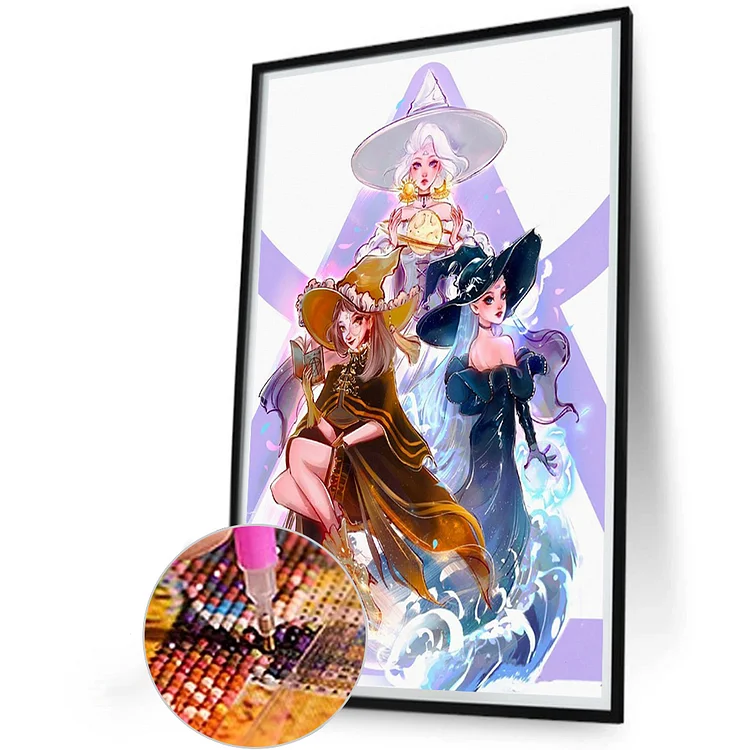 White Witch 40*60CM(Picture) Round Drill Diamond Painting