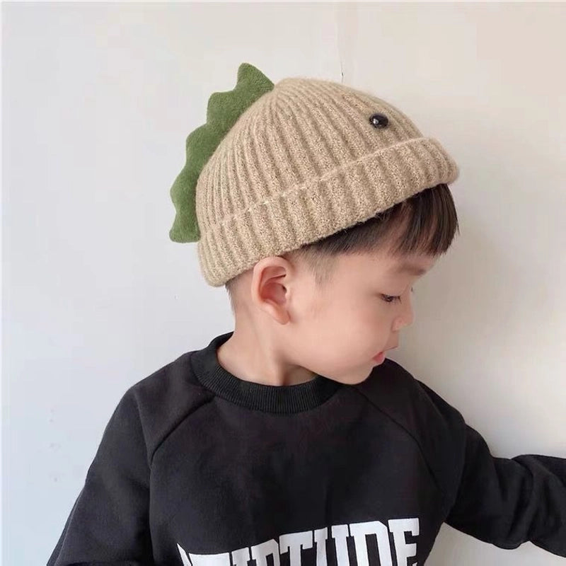 Baby Hat Autumn And Winter Boys And Girls Baby Knitted Wool Hat Cute Super Cute Baby Big Eyes Pullover Cap Trendy