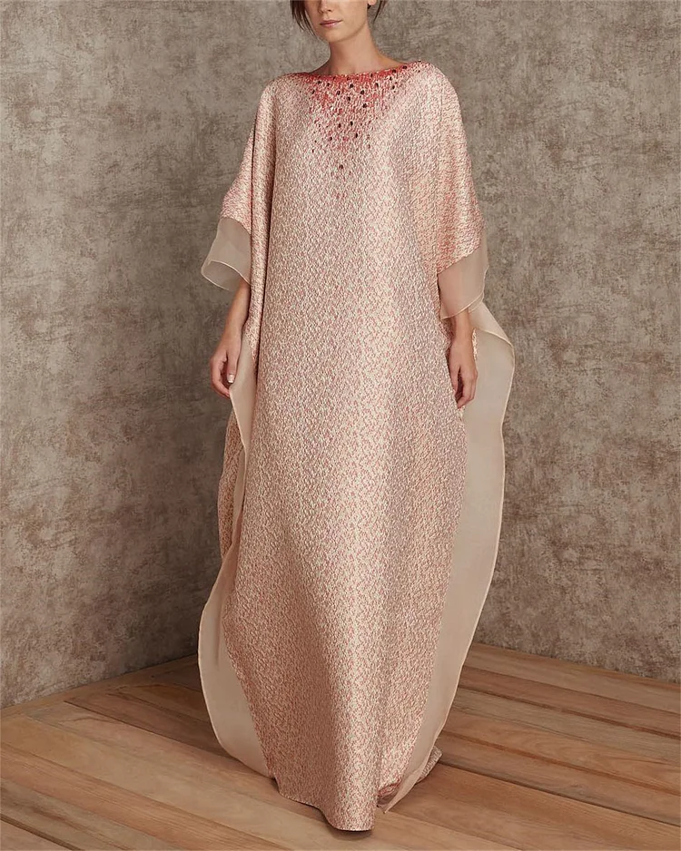 Women's Elegant Embroidered Print Dress