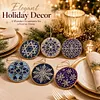 6pcs DIY Pearl Diamond Painting Christmas Tree Hanging Ornaments