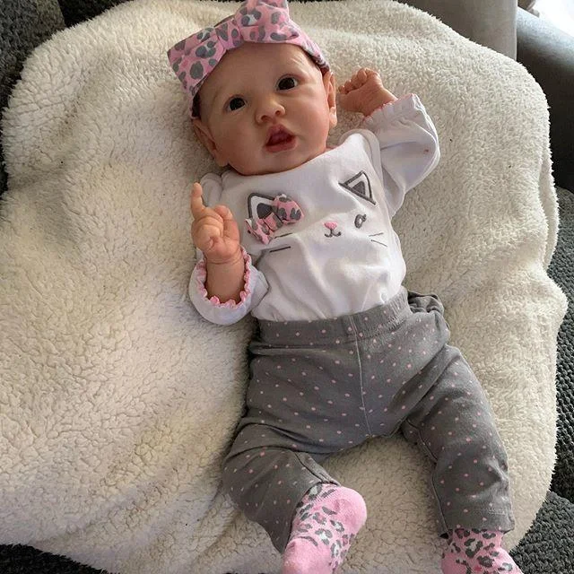  12 '' Realistische süße wiedergeborene Babypuppe Leah - RSDP-Rebornbabypuppen-Rebornbabypuppen.de
