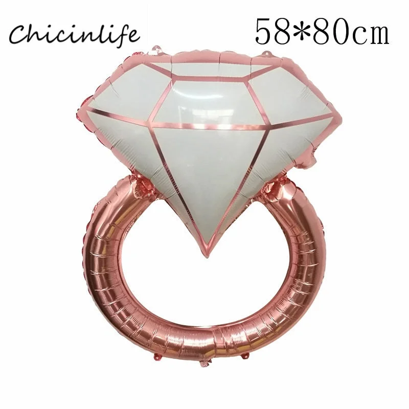 Chicinlife Rose gold Bride To Be Latex Balloons heart star balloon Bachelorette wedding party decoration