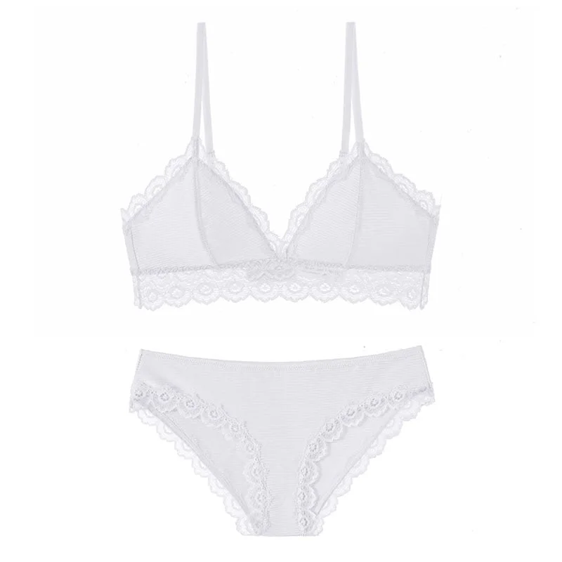 Meet'r Fashion Sexy Bra set Women's Push Up Lace Underwear Bra And Panties Thin Breathable Brassiere Lingerie set Free Shipping