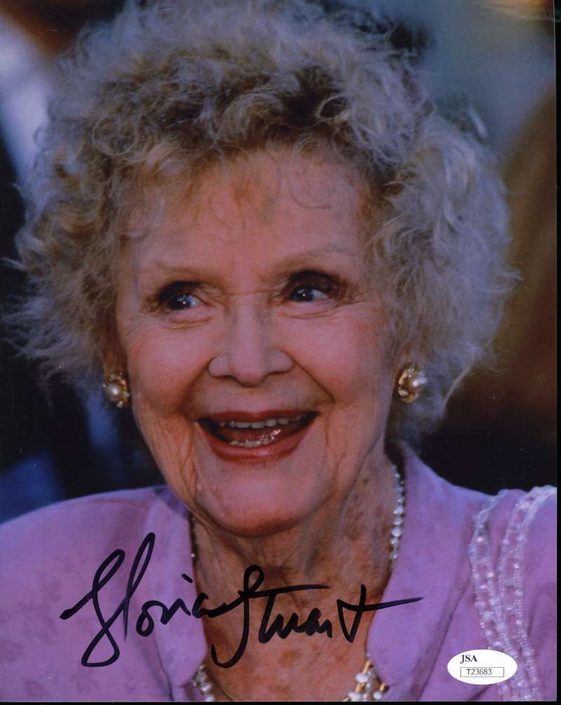 Gloria Stuart Titanic Hand Signed Jsa Coa 8x10 Photo Poster painting Autographed Authentic