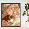 uk.everydayedeals (Limited Stock)Diamond Painting - Round AB Drills - Literary Retro Girl(45*55cm)
