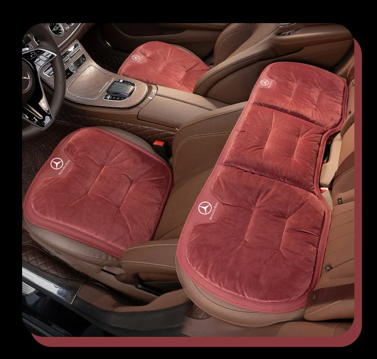 Car short plush winter seat cushion