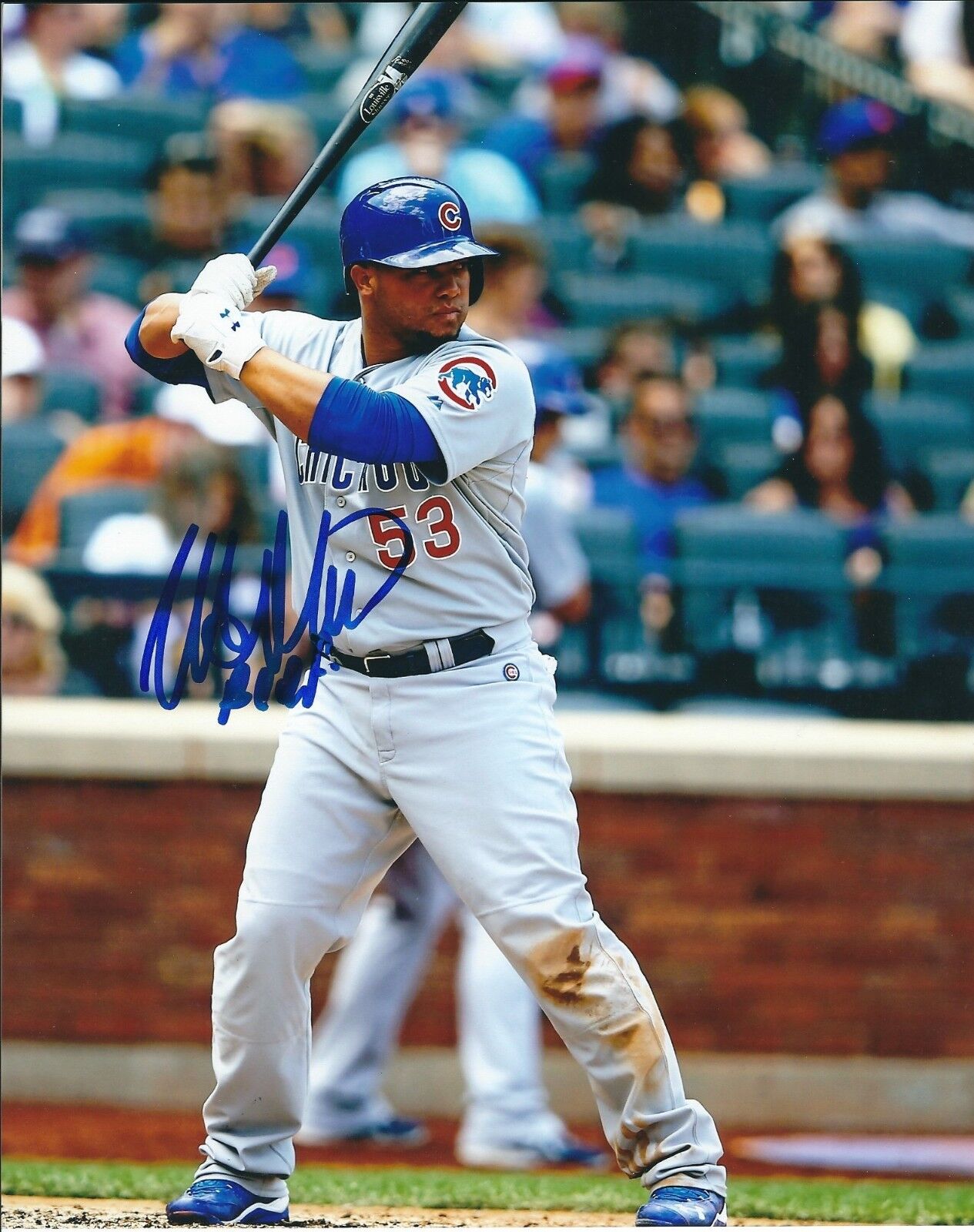 Signed 8x10 WELLINGTON CASTILLO Chicago Cubs Autographed Photo Poster painting- COA