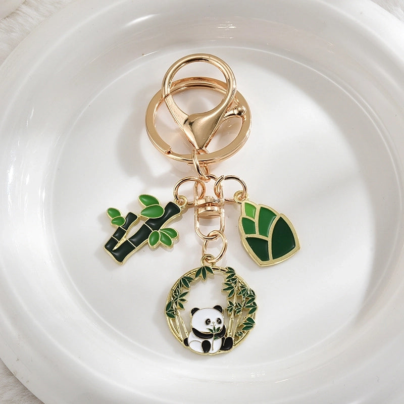 Cute Panda Metal Unisex Bag Pendant Keychain