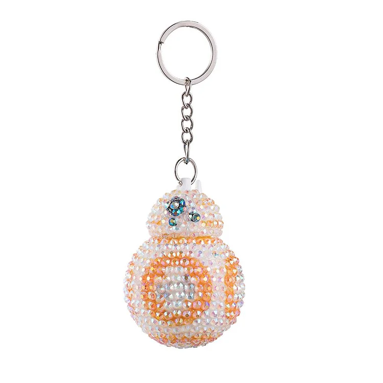 DIY Tennis Keychain-Crystal Rhinestone (No Glue)