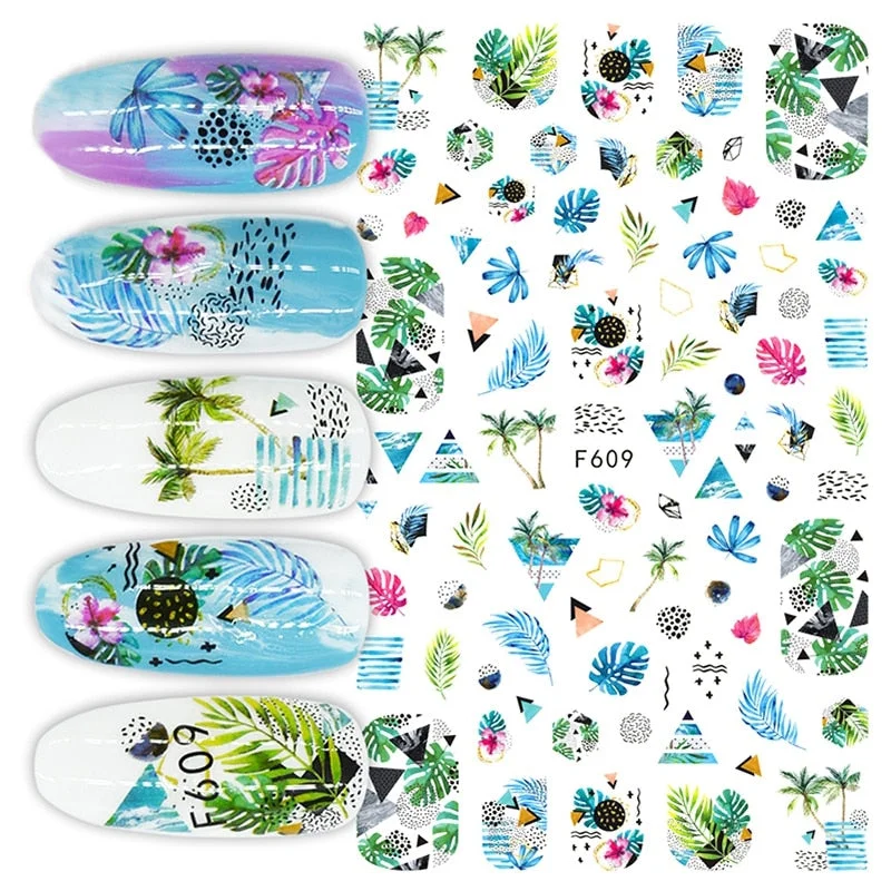 The New 3D Nail Sticker Cool English Letter Stickers For Nail Foil Love Heart Design Nails Accessories Fashion Manicures Sticker