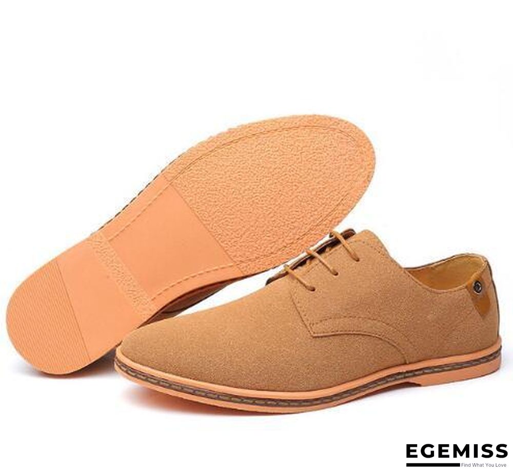 Big Size Suede Leather Men Shoes Oxford Casual Classic Shoes Comfortable Footwear | EGEMISS