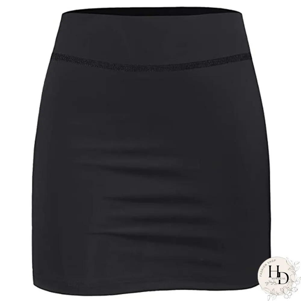 Womens Summer Athletic Tennis Skirt Golf Inner Shorts Elastic Sports Running Skort