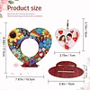 DIY Special Shape Diamond Painting Wooden Heart Shape Desk Ornament Decor Kit