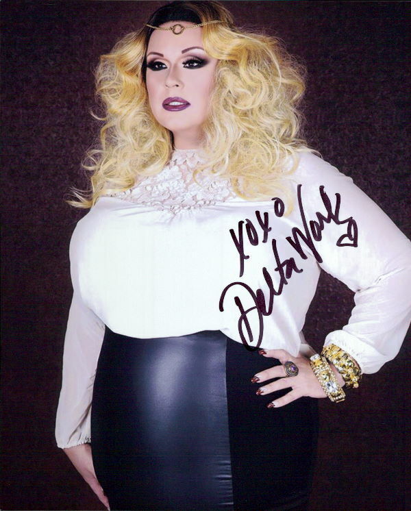 Delta Work (RuPaul's Drag Race) signed 8x10 Photo Poster painting In-person