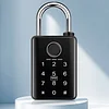 Graffiti Bluetooth Smart Fingerprint Padlock Remote Sharing Unlock Password Padlock Card Swipe Lock with Key