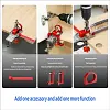 All-In-One 35mm Hinge Drilling Guide Jig, Woodworking Positioning Tool for Wardrobe & Cabinet Mounting