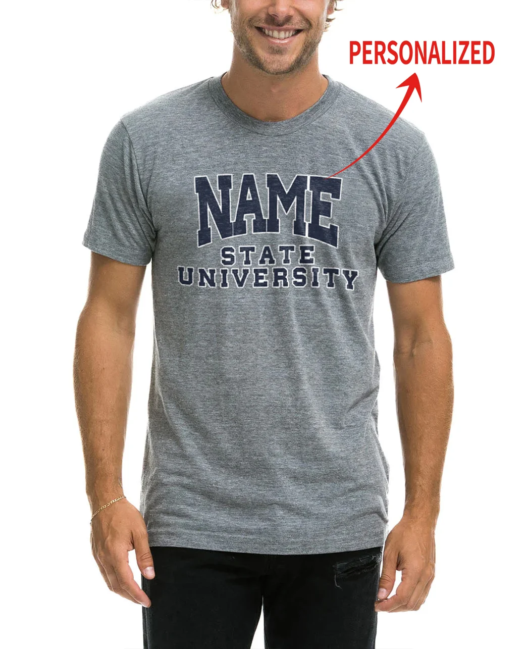 Personalized Name College T-Shirt 3 colors