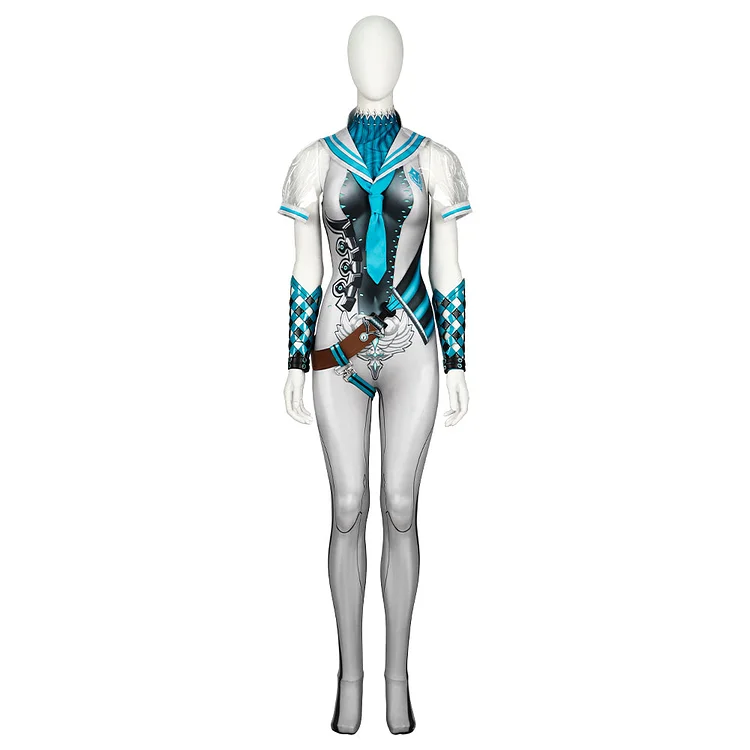 Game Stellar Blade 2024 Eve White Jumpsuit Outfits Cosplay Costume Halloween Carnival Suit