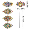 5Pcs fleur &eacute;pingle &agrave; cheveux - 5d bricolage artisanat accessoires de mode