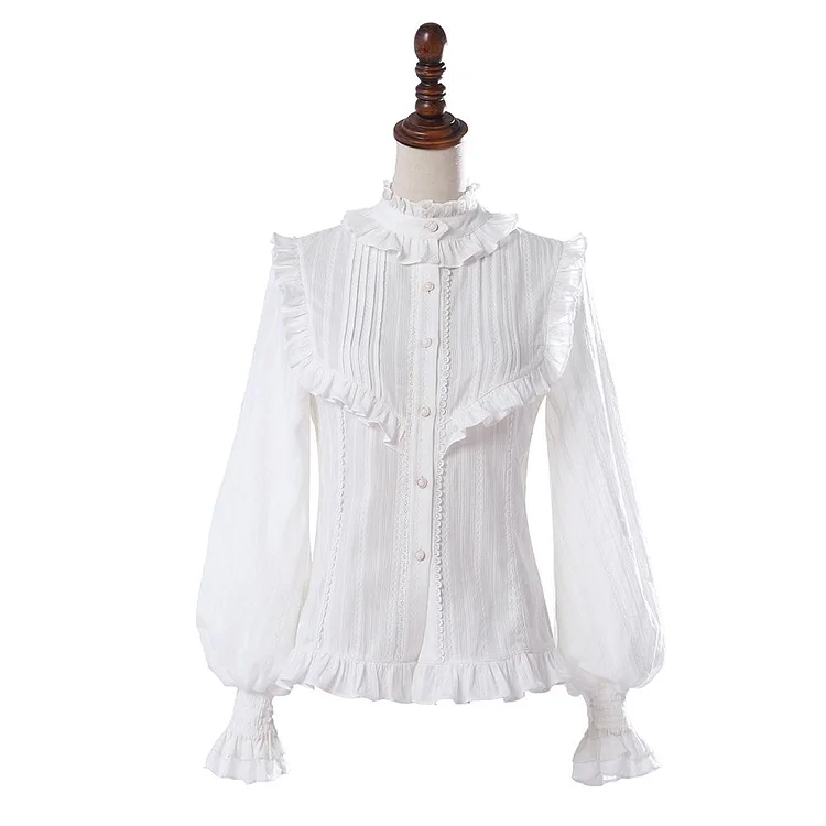 Falbala Lace Lolita Blouse Shirt SP14306