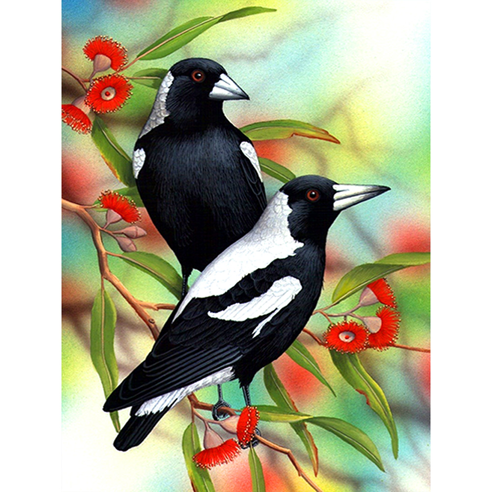 

40*30CM - Bird - Round Drill Diamond Painting, 501 Original