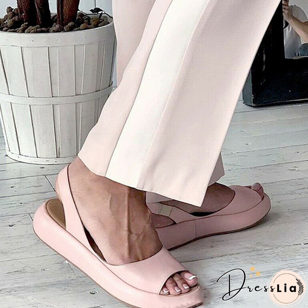 Women Sandals Flip Flops Candy Color Summer Rome Slip-On Breathable Non-slip Shoes Sandal Woman Slides Solid Female