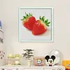 Strawberry-14CT Stamped Cross Stitch Egyptian Cotton 50*50cm/19.69*19.69in