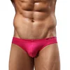Men's Nylon Solid Contour Pouch Bikini Briefs