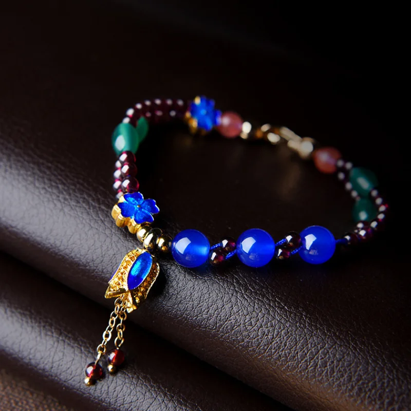 Swallowtail Garnet Bracelet