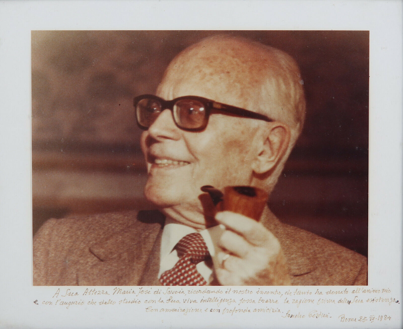 SANDRO PERTINI Signeded Photo Poster paintinggraph - former Italian President - Preprint