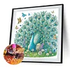 Pfau - speziell geformte Diamantmalerei - 30 * 30cm