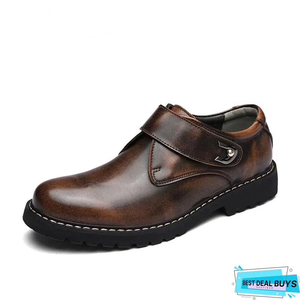 Men's Oxford Shoes Men Flats Fashion Genuine Leather Casual Men Shoes
