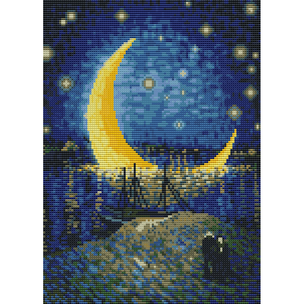 

Starry Sky - 11CT Stamped Cross Stitch - 30*40CM, 501 Original