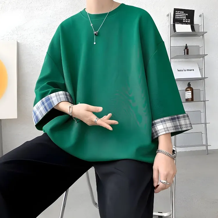 Brownm Boy Oversize Detailed Tee