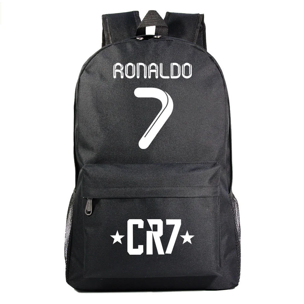 Buzzdaisy Cristiano Ronaldo Waterproof Canvas Backpack with 15-Inch Laptop Compartment