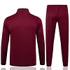 Joyfball 2025/2026 Kids Size Bayern Munich Long Zipped Jacket Maroon Retro version Football Jersey 1:1 Thai Quality 