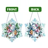 Flocon de neige d’hiver - pendentif bricolage 5d