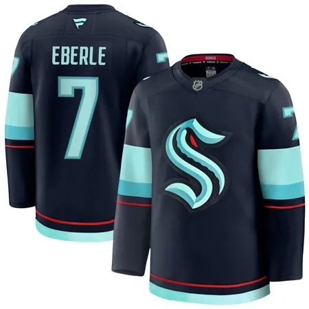 Youth Seattle Kraken #7 Jordan Eberle Navy 2024-25 Home Stitched Hockey Jersey