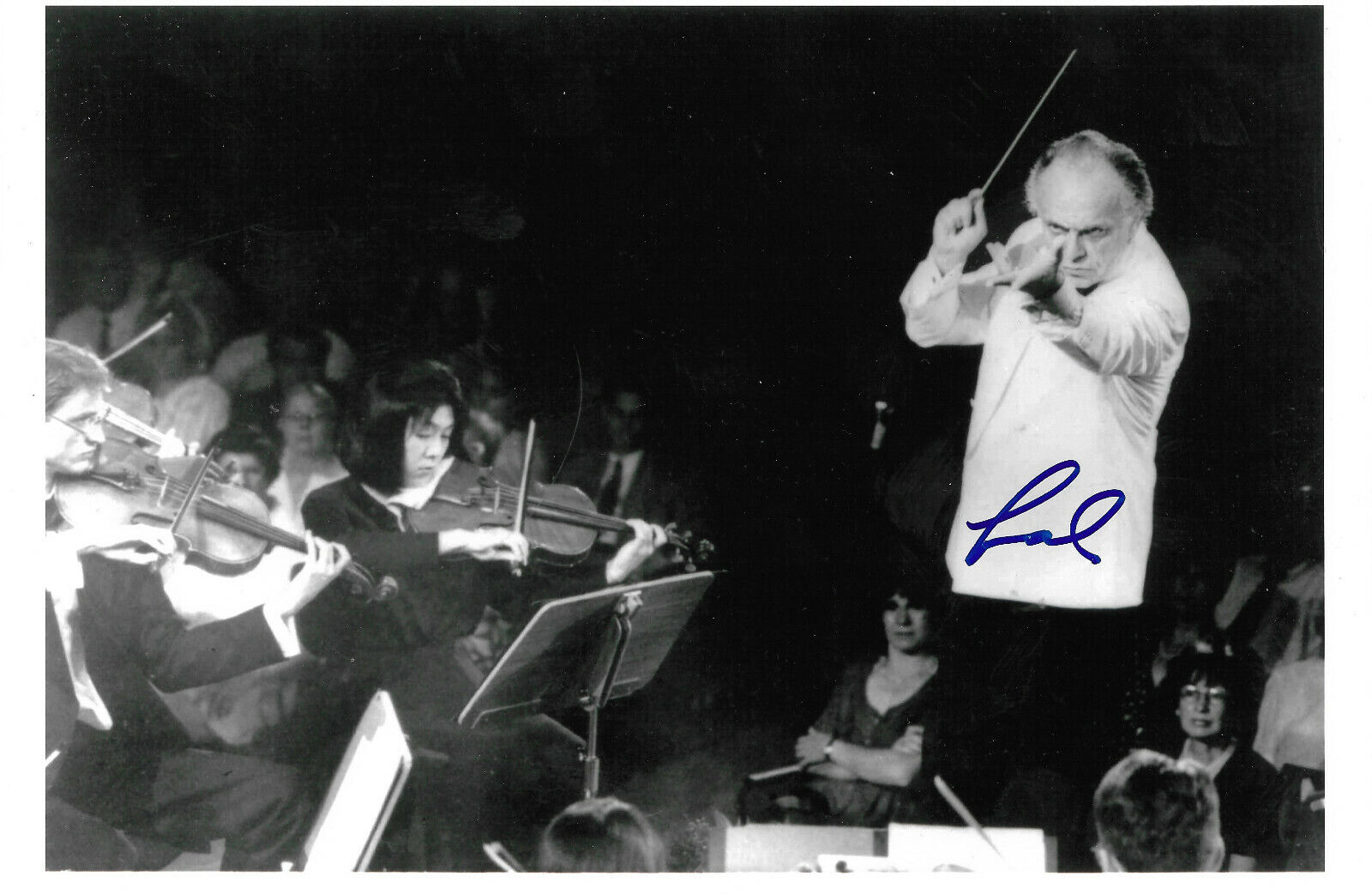 Lorin Maazel signed 7x11 inch Photo Poster painting autograph