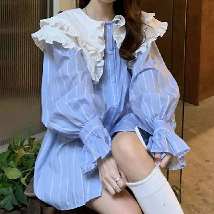 Striped Shirt Dress YP1903