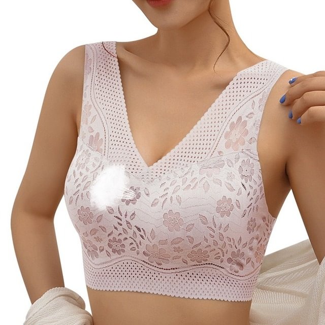 Women&#39;s bra woman push up bra underwear female no steel ring lace  shockproof thin bra comfortable solid color gather bras woman