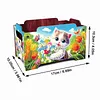 5D DIY Diamond Painting Kunst dekorative Aufbewahrungsbox Holz Lagerung Clutch (Katze)