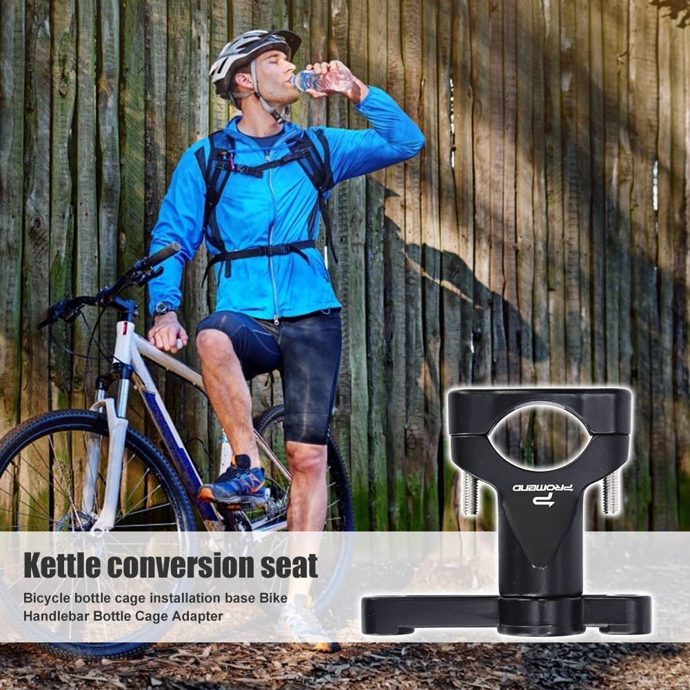 

MTB Bike Bottle Cage Converter 21-34mm Bicycle Handlebar Seatpost Adapter, Black, 501 Original