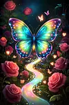 Luxury AB Velvet Diamond Painting Kit - Butterfly