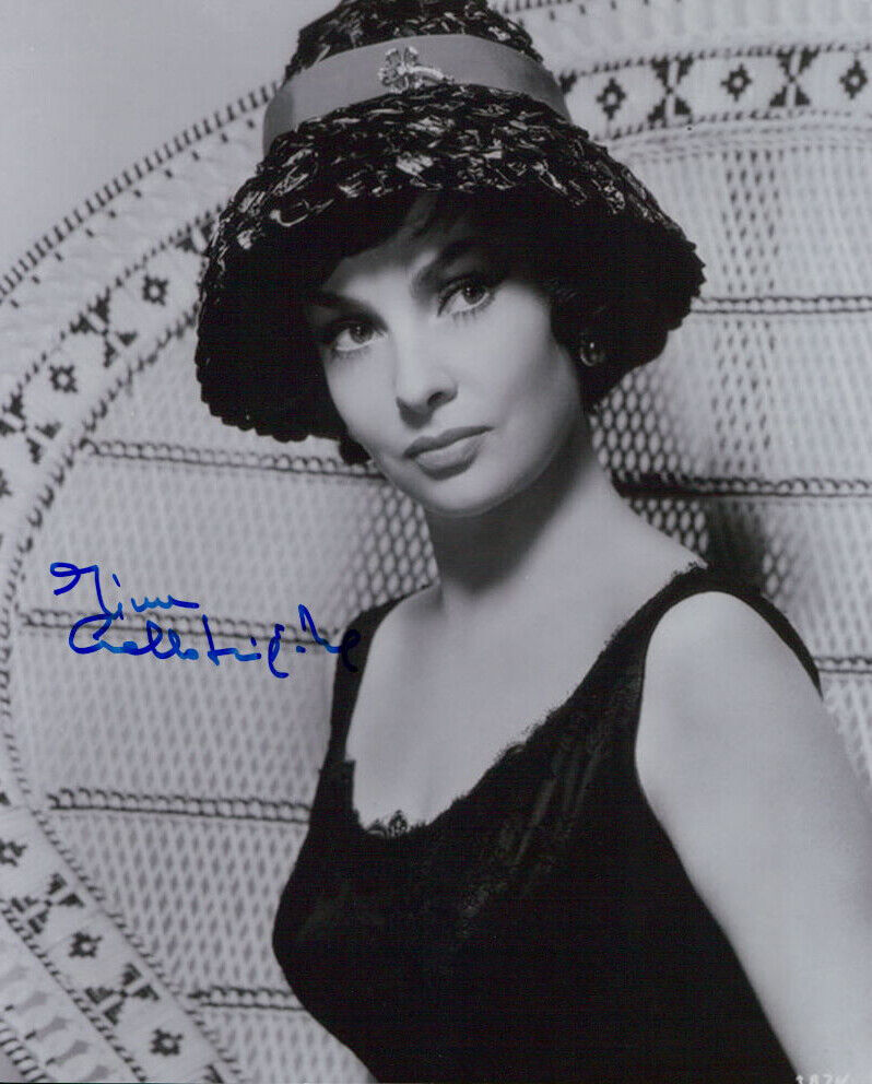 Gina Lollobrigida signed authentic 8x10 Photo Poster painting COA